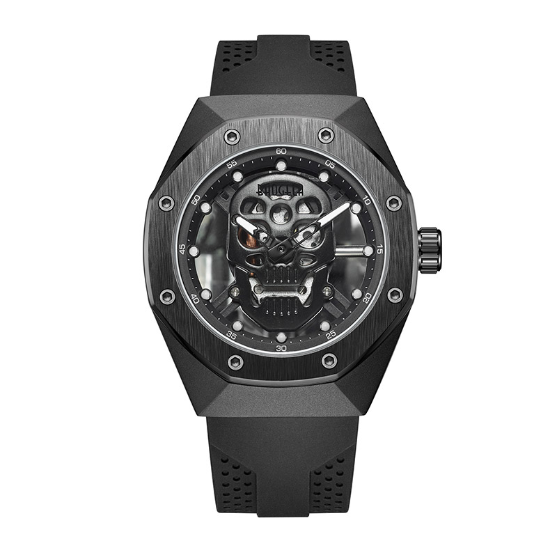 Cao Baogela XEM SKELETON Đàn ông hốc hác bằng cổ tay không thấmnước quay số Skull Dials Military Sports Watch Man Relogios Masculino 1902