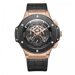 Baogela hommes Montres Hommes Horloge de Luxe Marque Quartz Sport Montre Rose Chế độ Montre-Bracelet Pour Hommes1910