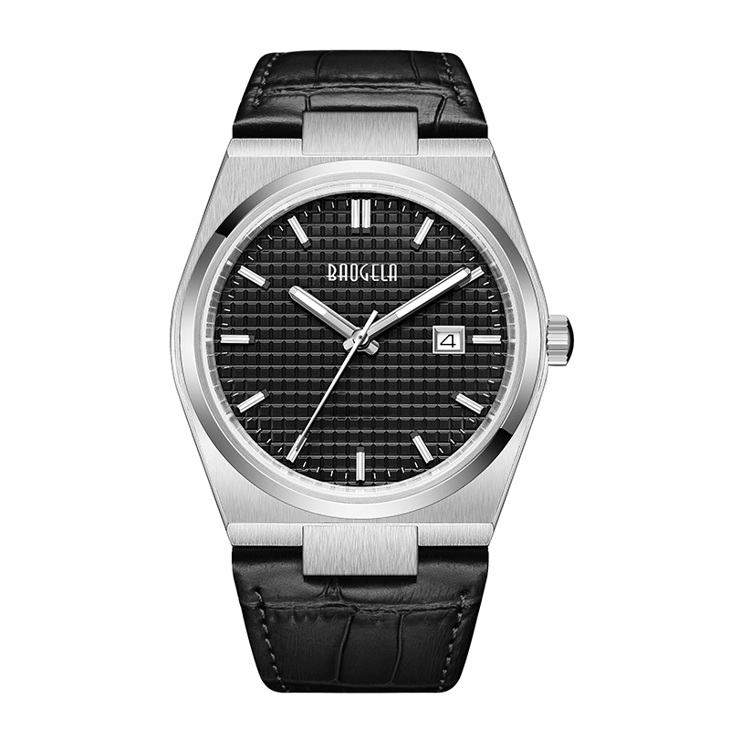 Baogela 40mmnam giới kinh doanh Đồng hồ Thể thao Thể thao CASUAL DA CÔNG CỤ DA CÔNG CỤ BẮT ĐẦU 50TM Đồng hồnam Relogio Masculino 22802