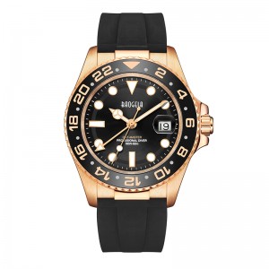 Baogela hàng đầu Thương hiệu 50M Waterproof Rose Gold Watch Men Quartz Xem các cặp đôi thời trang lặn thể thao Watch Thụy Sĩ Phong trào Đồng hồ đeo tay 22805